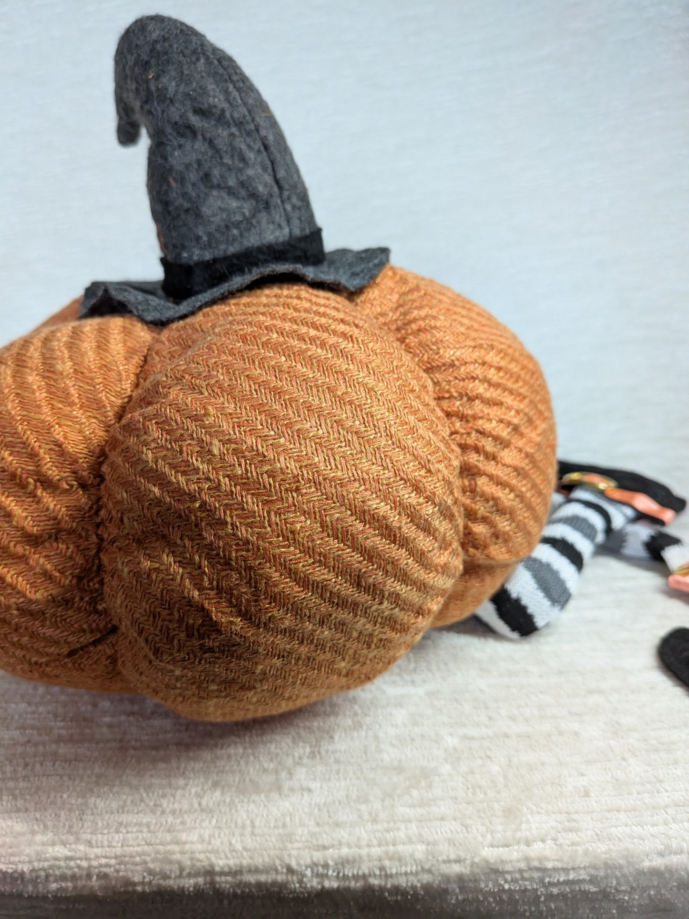 Halloween Pumpkin and Ghost Plushes- Shelf Sitters Fireplace mantel Decor - Picture 5 of 16